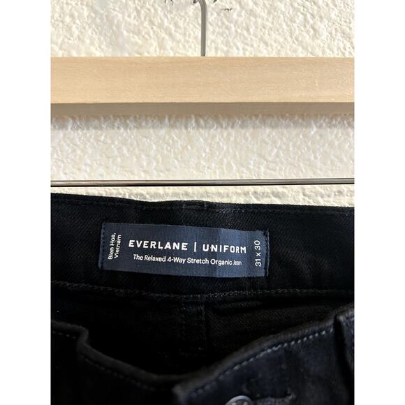 Everlane The Relaxed 4 Way Stretch Jean in Black 31x30 NWT - Picture 4 of 7